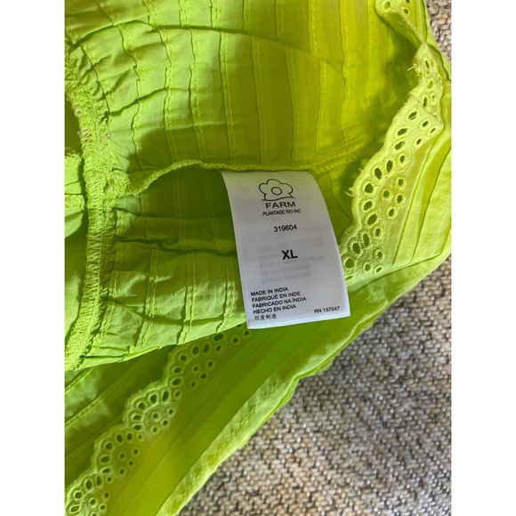 FARM Rio Neon Green Mini Skirt NWT SZ XL - Picture 8 of 15